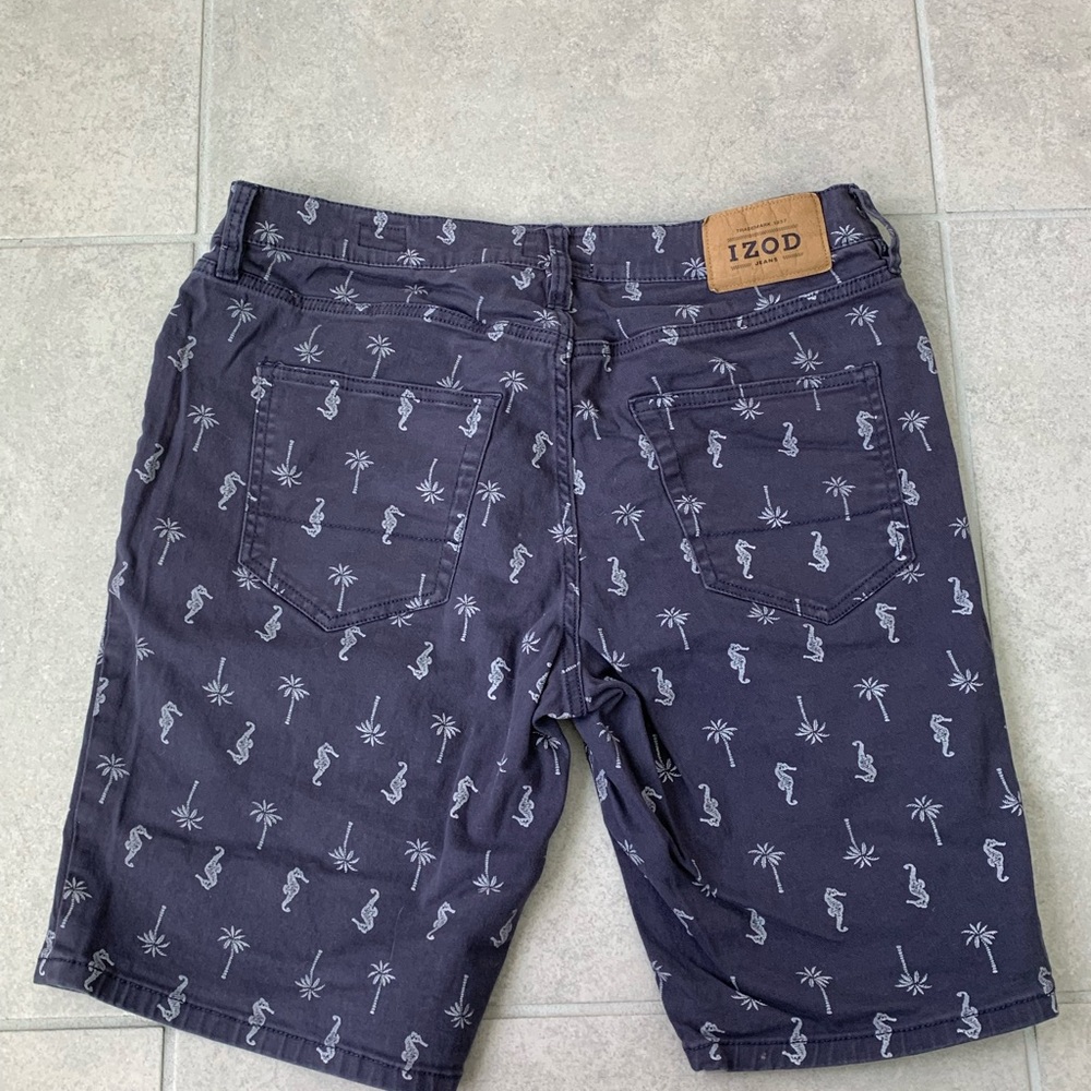 Men Izod Palm Tree and Seahorse Shorts Size 32 - Picture 6 of 6